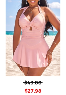 Light Pink One Piece Swimwear