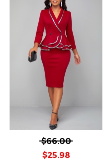 Sequin Wine Red Long Sleeve Bodycon Dress