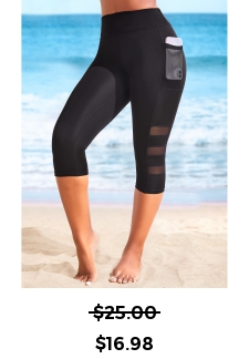 Pocket High Waisted Black Beach Pants