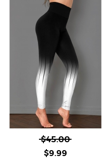Skinny Black Ombre High Waist Pants