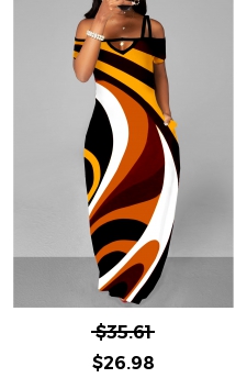 Strappy Cold Shoulder Double Side Pockets Maxi Dress